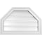 Ekena Millwork Octagonal Top Surface Mount PVC Gable Vent w/ 2"W x 1-1/2"P Brickmould Frame, 24"W x 16"H GVPOT24X1602SF - alternate 1